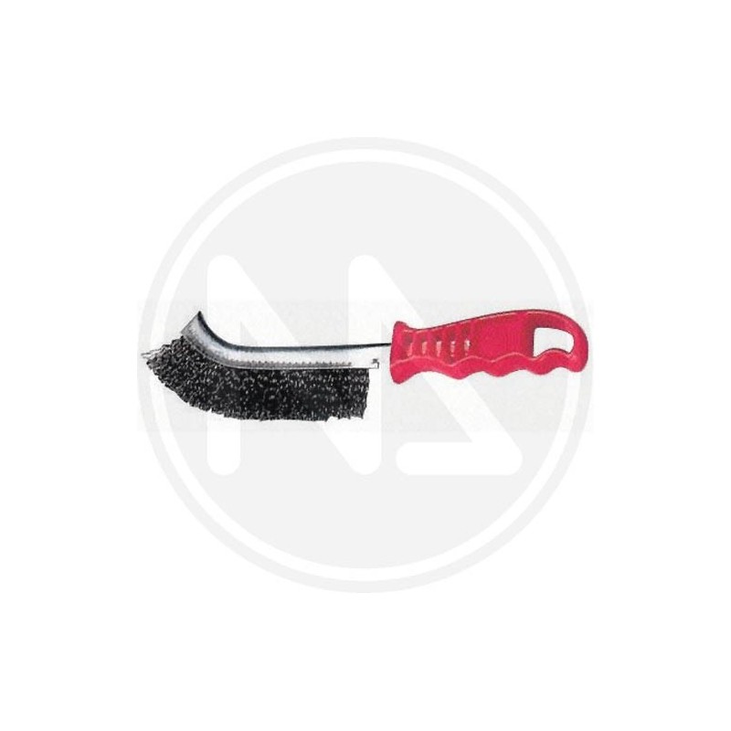 brassed steel brush with abs handle maurer