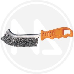 SPAZZOLA in ACCIAIO INOX manico in abs maurer