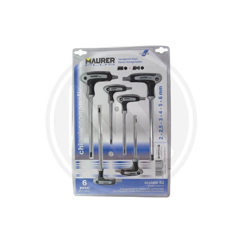 "t" hexagonal keys in sets 6 pieces maurer plus "t" hexagonal keys in sets 6 pieces maurer plus