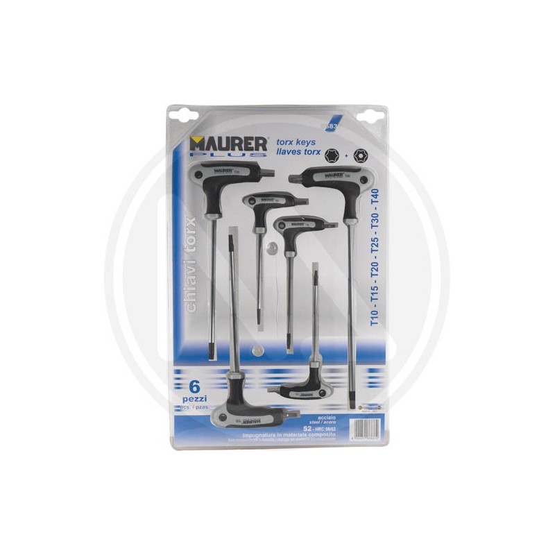 "t" torx keys in sets 6 pieces maurer plus "t" torx keys in sets 6 pieces maurer plus