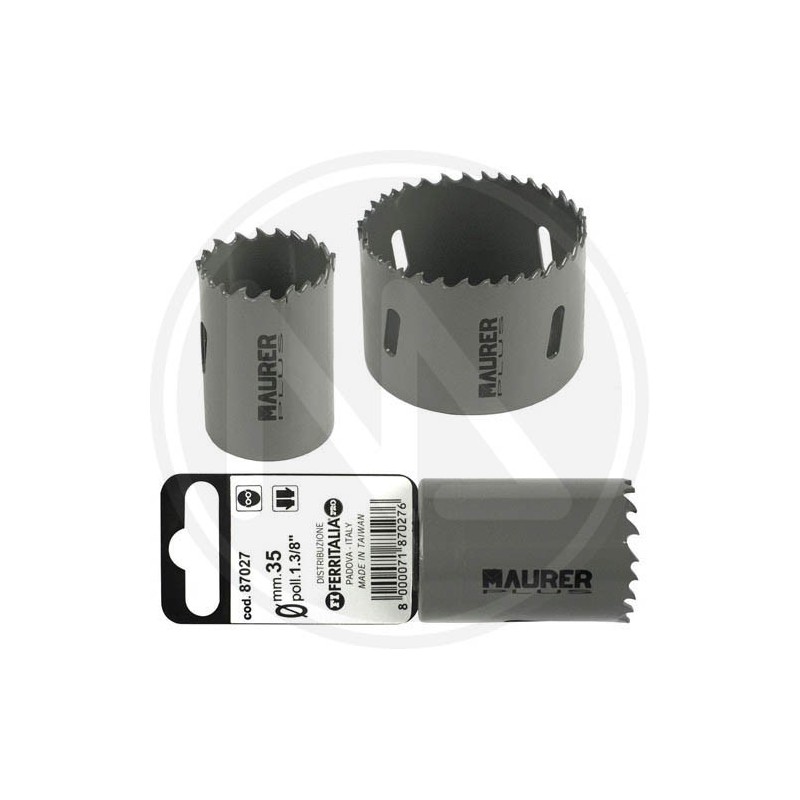 FRESA A TAZZA BIMETALLICA MIS. 14-30 maurer plus