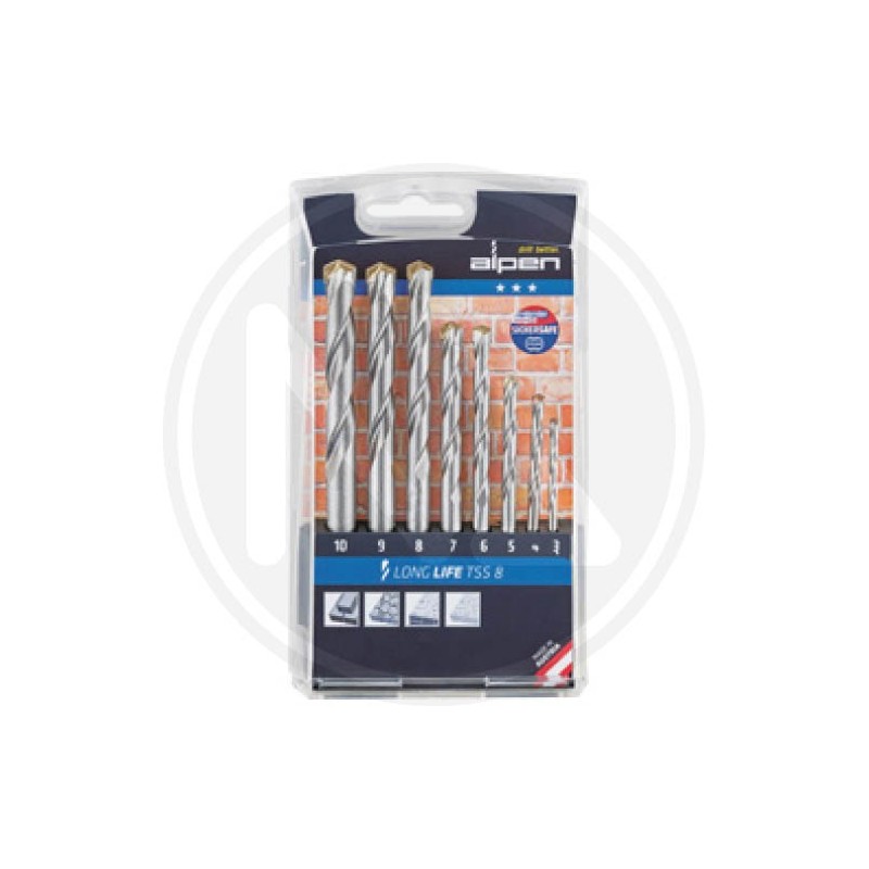 PUNTE SR 8 pz. PER MURO "long life TSS 8" alpen PUNTE SR 8 pz. PER MURO "long life TSS 8" alpen