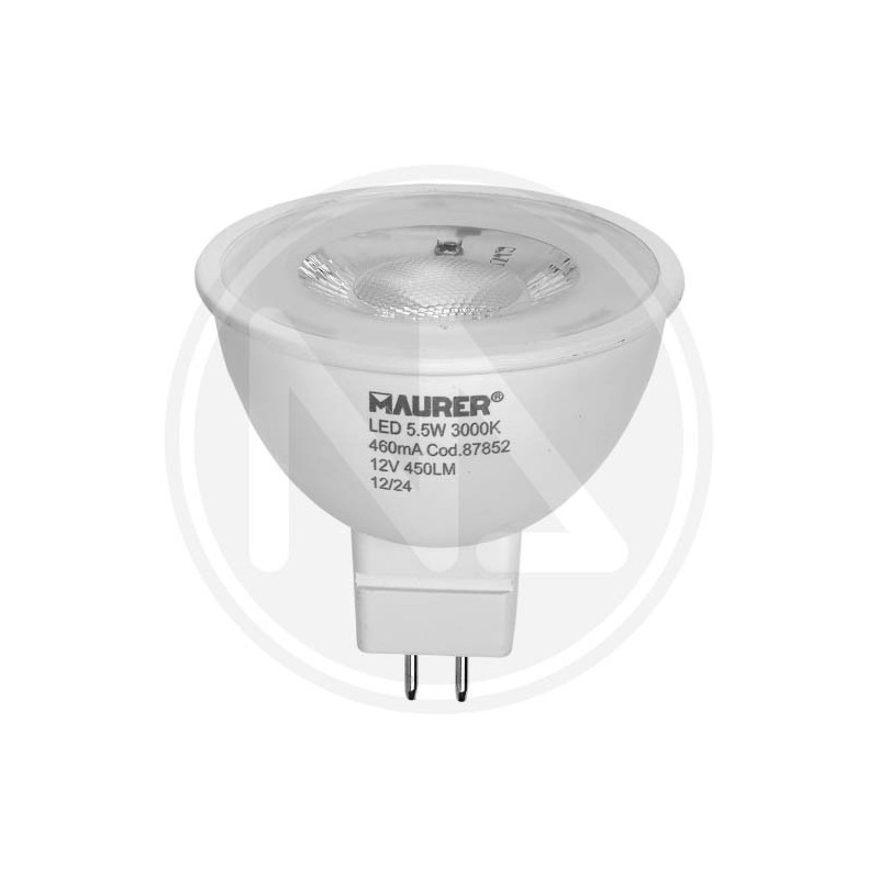 TRANSPARENT LED LAMP "FARETTO" GU5.3 MAURER