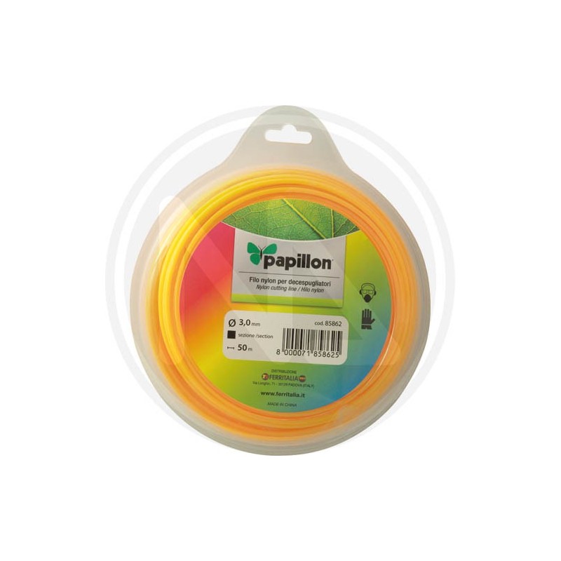 FILO NYLON tondo PER DECESPUGLIATORE papillon