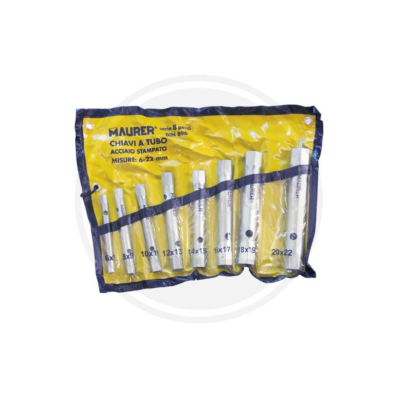 CHIAVI A TUBO doppia IN SERIE 8 PZ. maurer