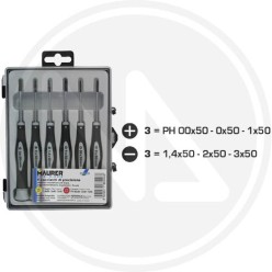 PRECISION SCREWDRIVERS SERIES 6 PCS maurer PLUS