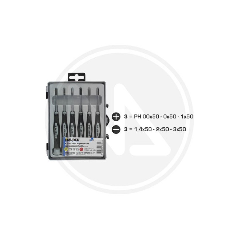 CACCIAVITI DI PRECISIONE SERIE 6 PZ maurer PLUS