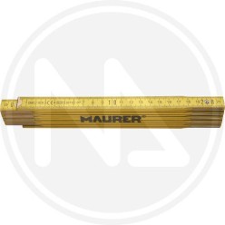 DOPPIOMETRO IN LEGNO DI BETULLA GIALLO maurer
