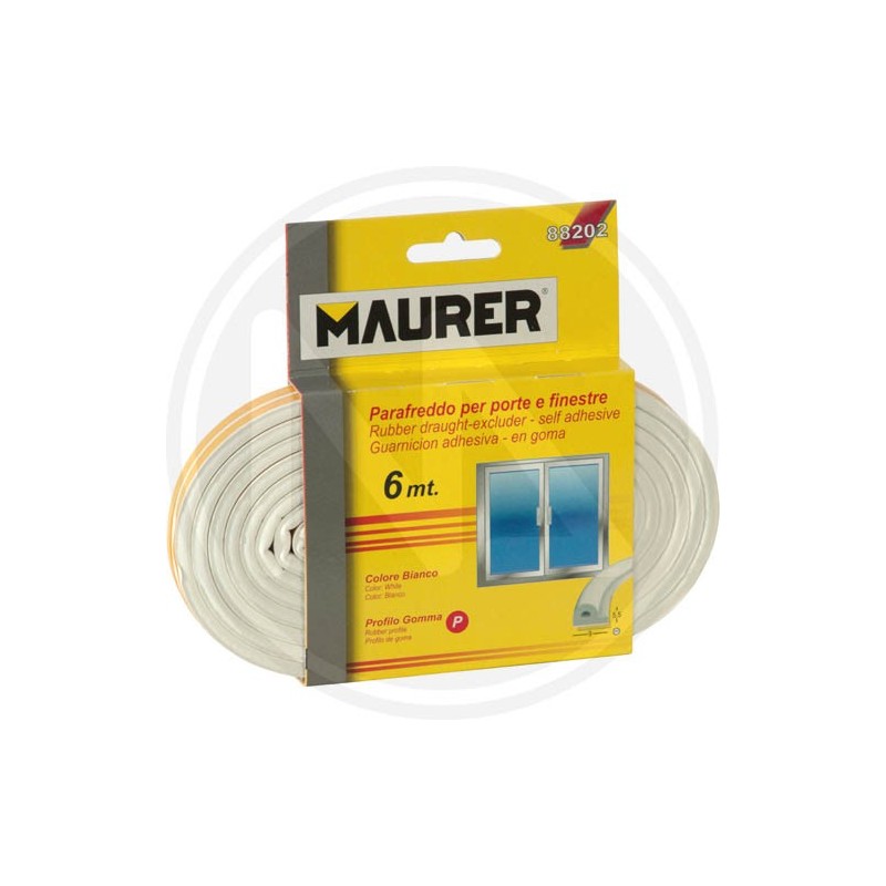 RUBBER Draught excluder 6 mt maurer