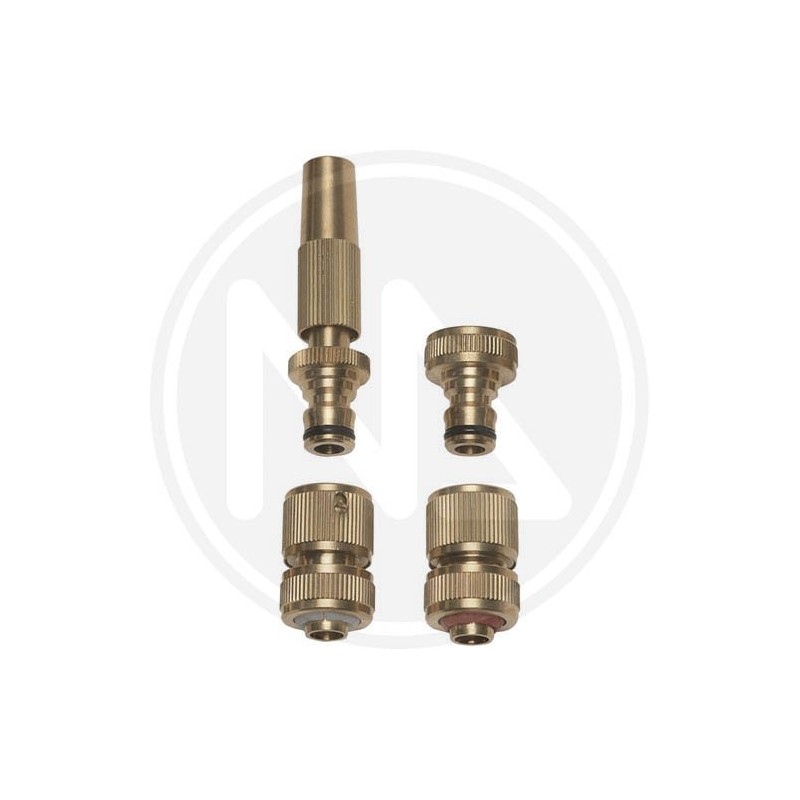 lancia diritta in ottone in set 4 pz. papillon