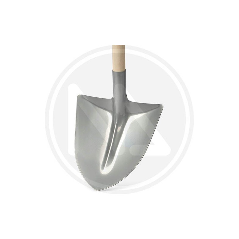 point shovel duralumin  wooden handle