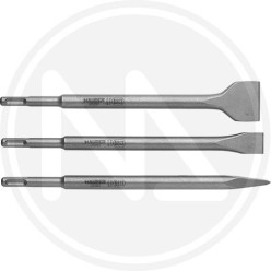 scalpelli attacco sds plus in serie 3 pz. maurer plus