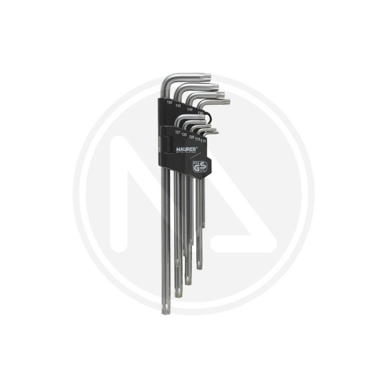 torx long keys in sets 9 pieces maurer plus