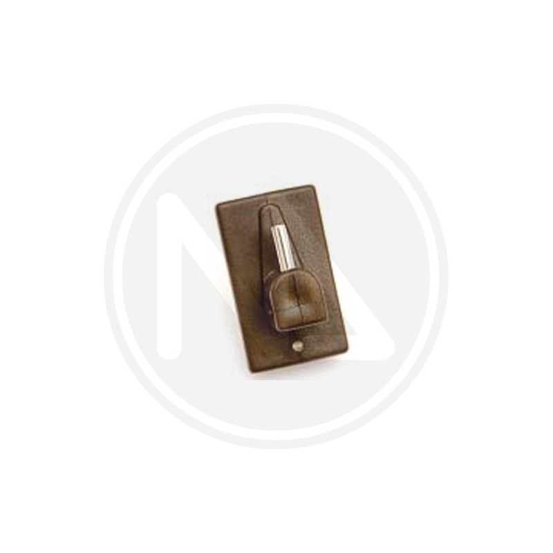 RECTANGULAR BROWN pvc sticker hook for net rods "ONE PRICE" maurer