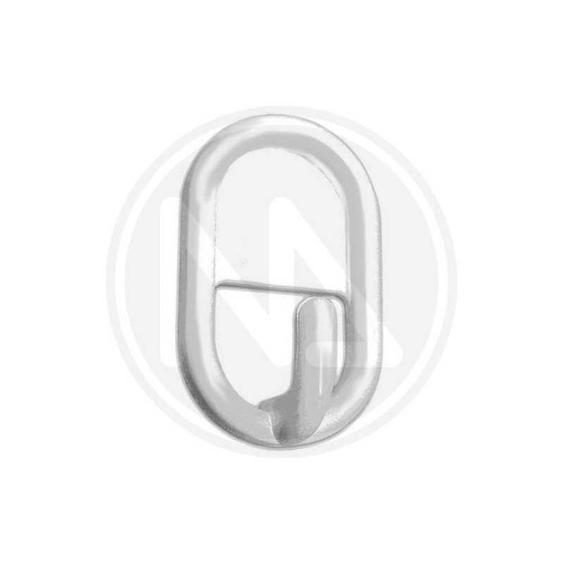 GANCIO ADESIVO in abs BIANCO ovale "ONE PRICE" MAURER