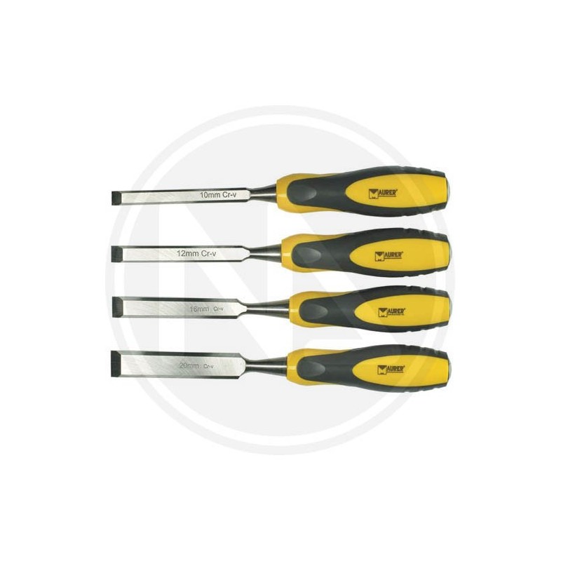 SCALPELLI PER FALEGNAME IN SERIE 4 pz. maurer plus