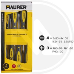 CACCIAVITI IN SERIE 7 PZ. maurer