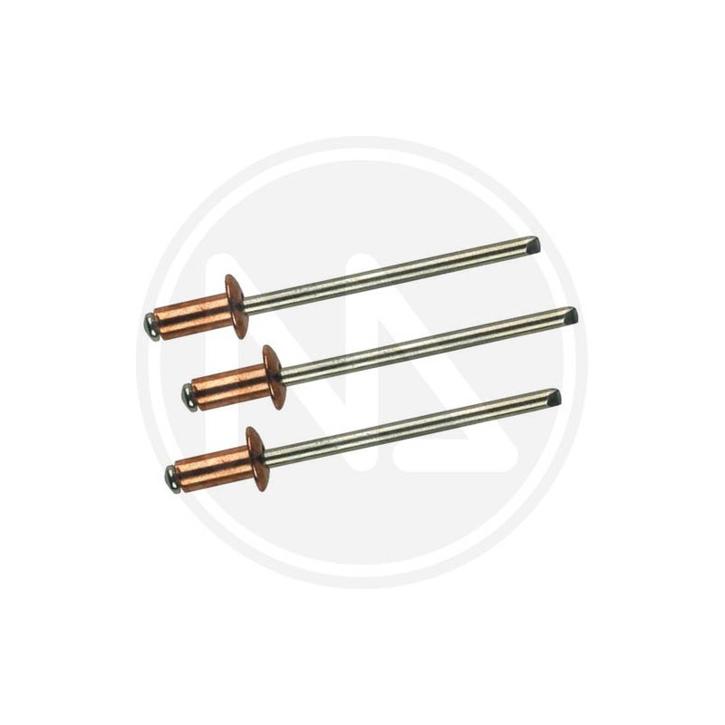 RIVETTI rame in blister 3,4 MM. maurer