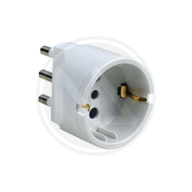ADATTATORE semplice 10a presa SCHUKO maurer