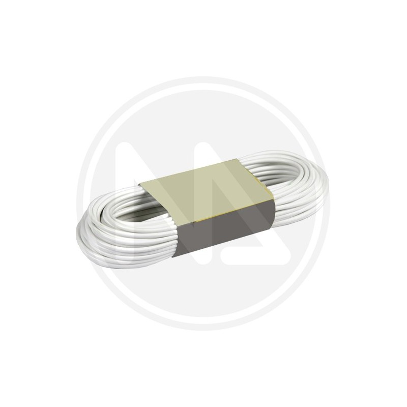 fune PER STENDIBIANCHERIA in ACCIAIO OTTONATO PVC BIANCO