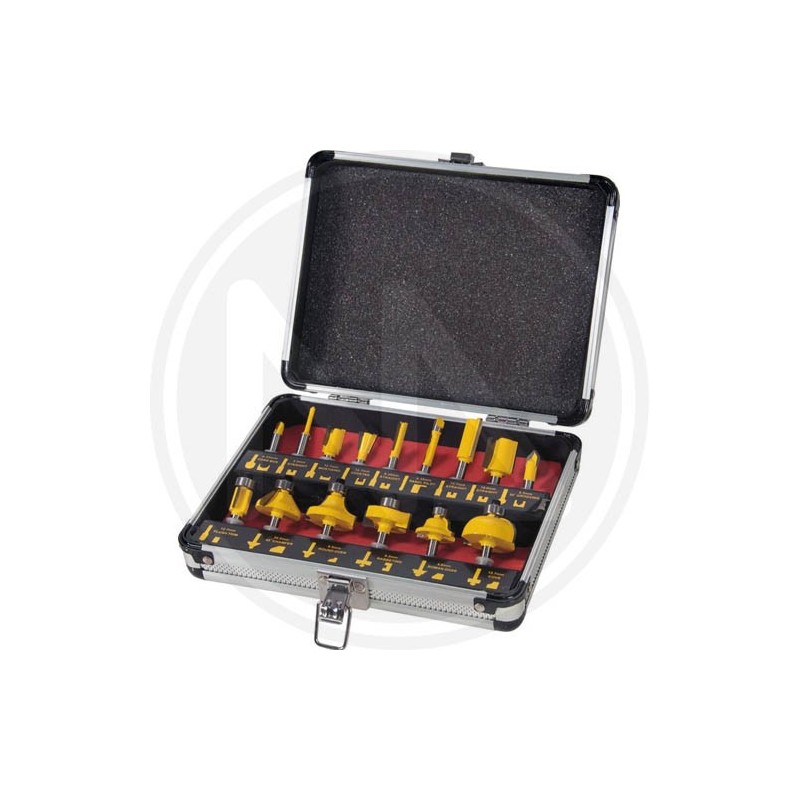 router bits set 15 pcs maurer