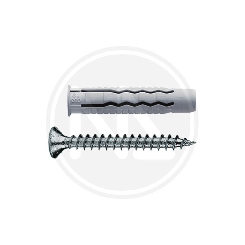 nylon plug with screw and collar maurer PLUS