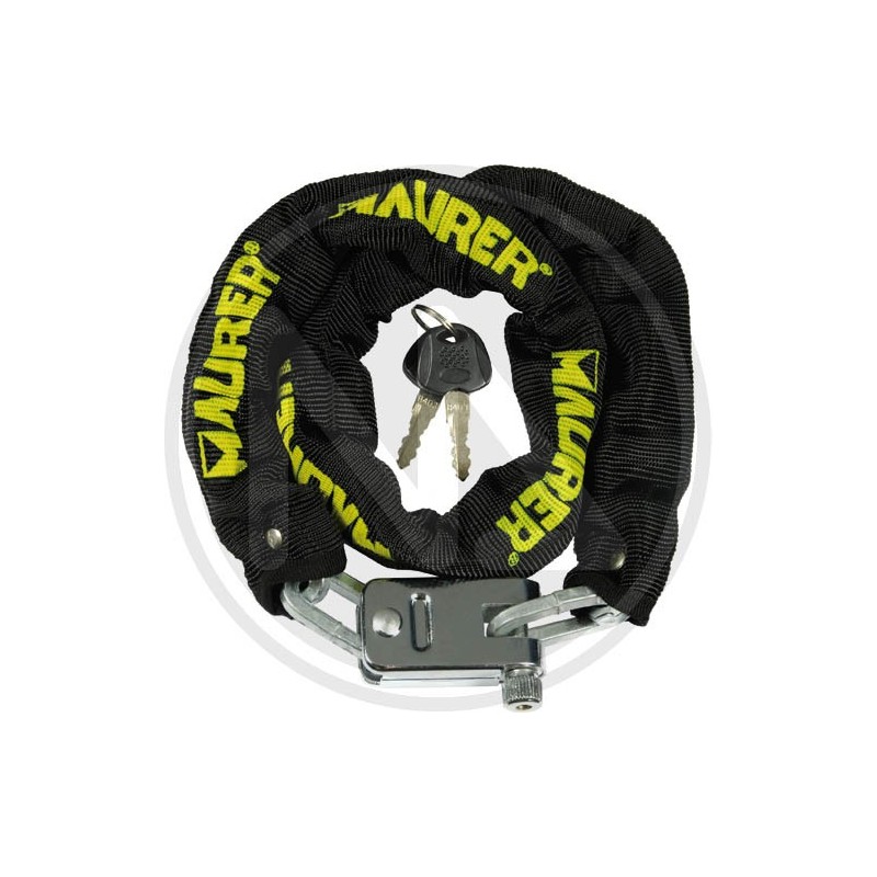 cycle padlocks with square chain 90 cm. maurer