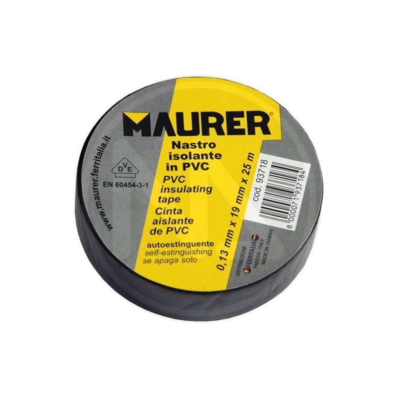 nastro isolante in pvc NERO maurer