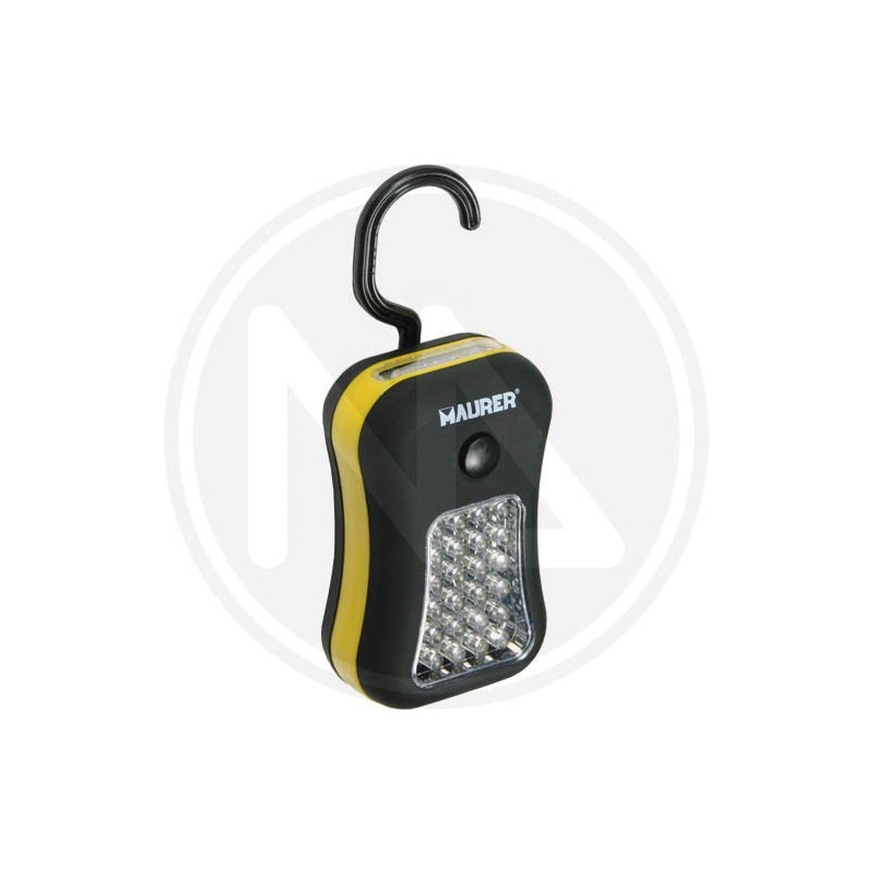 magnetic battery torch with 24+4 led maurer