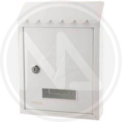 CASSETTA POSTALE in acciaio per esterno "stamp BIANCO" maurer
