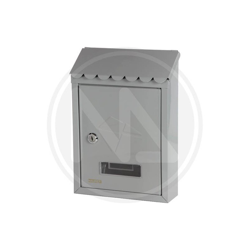 CASSETTA POSTALE IN ACCIAIO per esternO "stamp GRIGIO" maurer