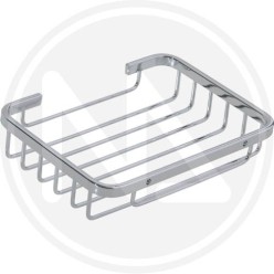 PORTAOGGETTI PER BAGNO IN ACCIAIO INOX rettang. "AQUA"  MAURER