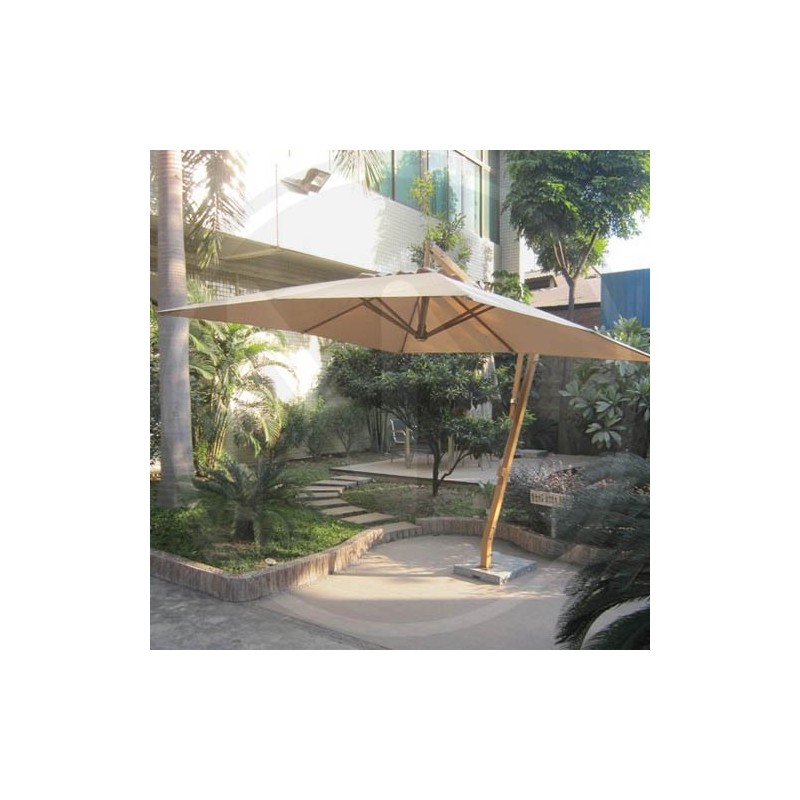 OMBRELLONE A SBRACCIO IN ALLUMINIO-LEGNO "ALICANTE" PAPILLON