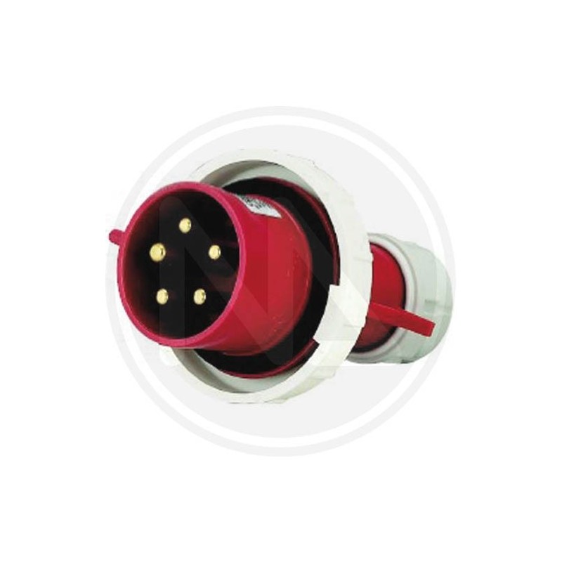SPINA diritta INDUSTRIALE 3p+n+t ip 67 rossa maurer PLUS
