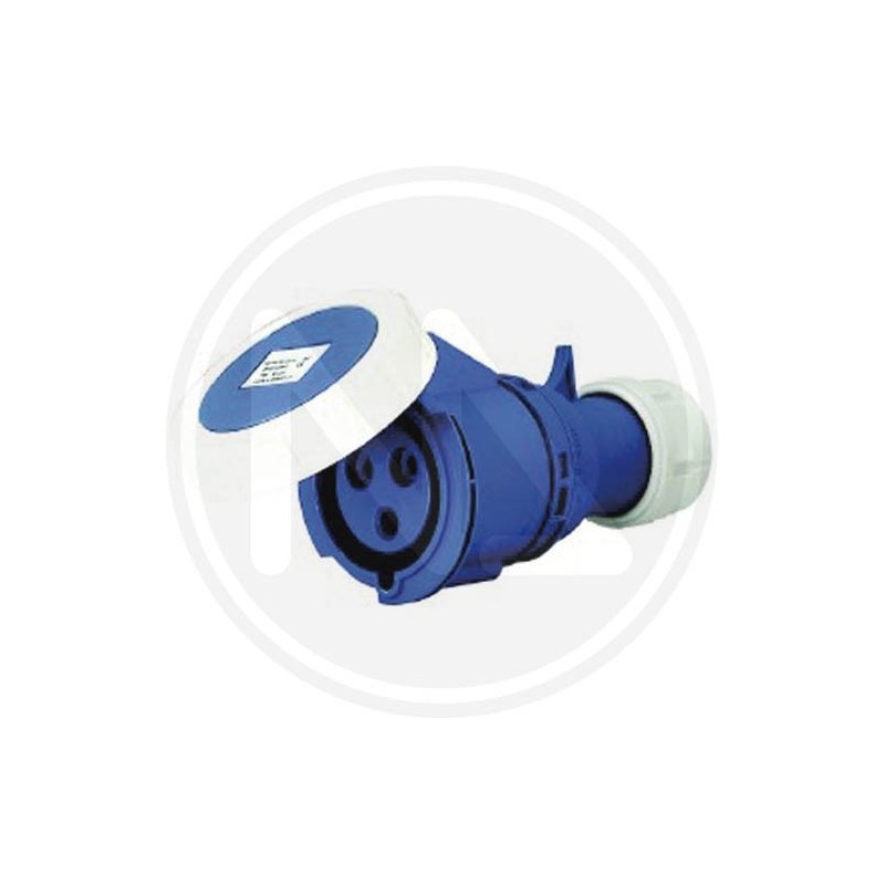 PRESA mobile INDUSTRIALE 2p+t ip 67 blu maurer PLUS