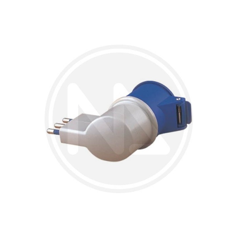 system adapter PLUG 90° 2p+t ip20 BLU maurer PLUS