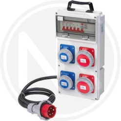 yard asc switch board 2+2 SOCKETS 230-415V IP55 maurer PLUS