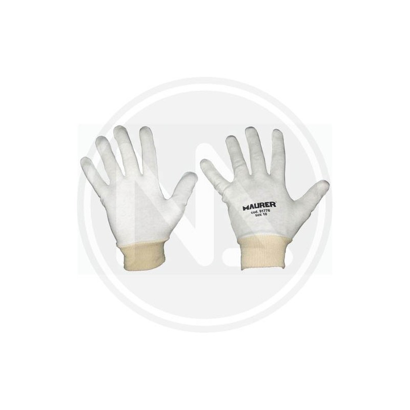 SOTTOGUANTO IN COTONE bianco con polsino maurer