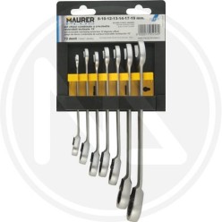 CHIAVI COMBINATE A CRICCHETTO SERIE 7 PZ MAURER PLUS