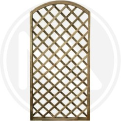 PANNELLO GRIGLIATO AD ARCO IN LEGNO IMPREGNATO PAPILLON