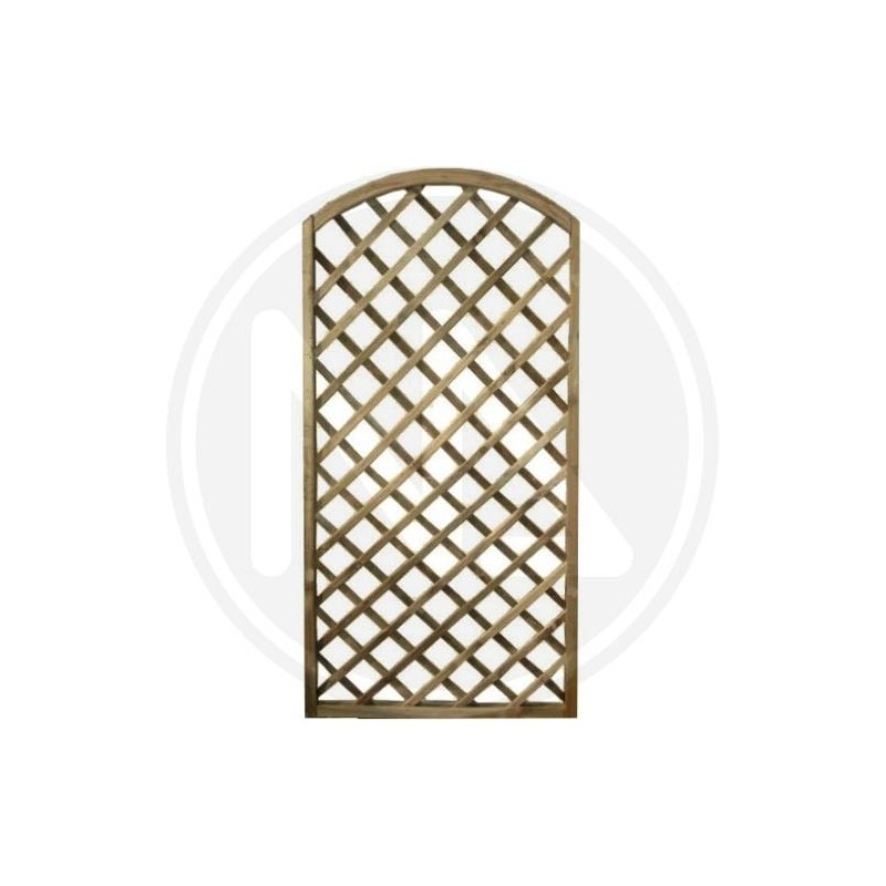 PANNELLO GRIGLIATO AD ARCO IN LEGNO IMPREGNATO PAPILLON