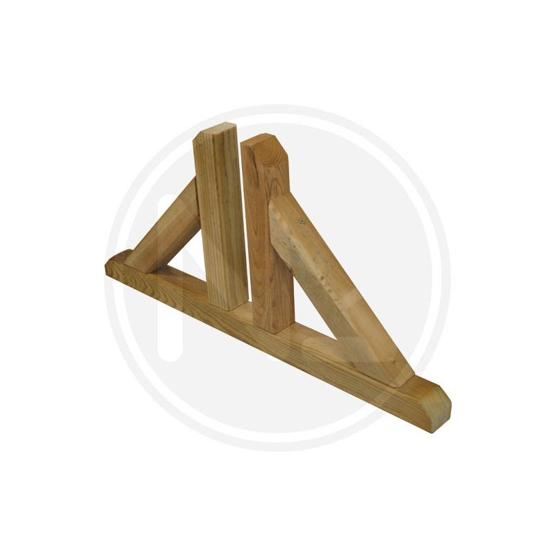 PIEDINO DOPPIO PER PANNELLO GRIGLIATO IN LEGNO IMPREGNATO PAPILLON