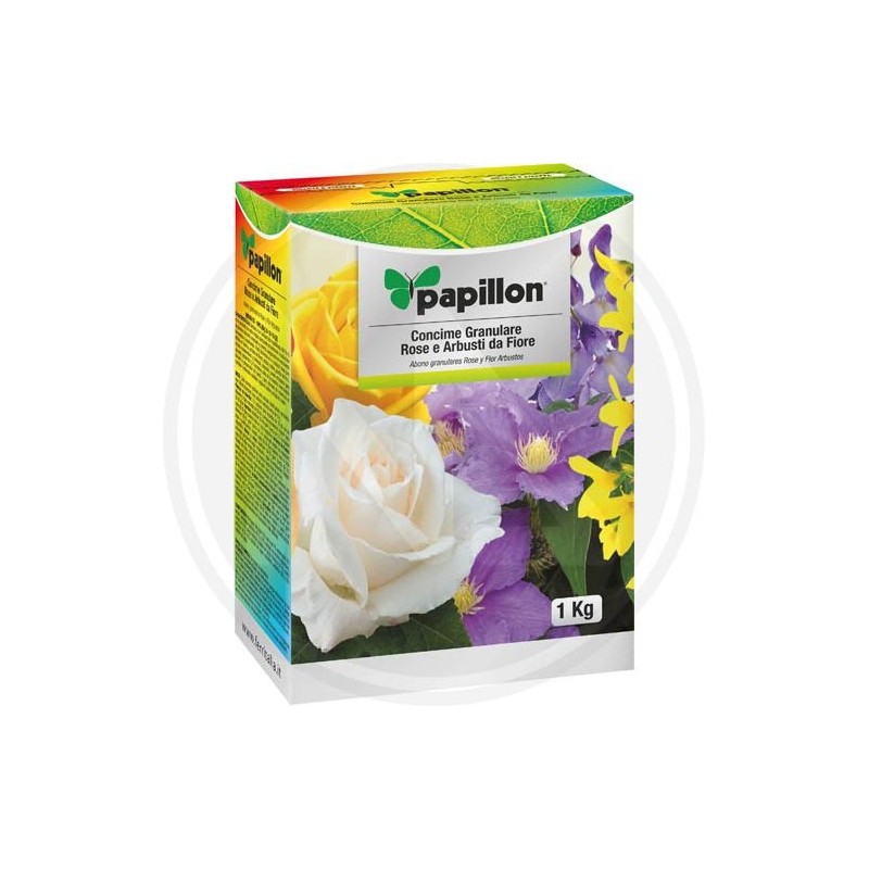 CONCIME GRANULARE PER ROSE E ARBUSTI DA FIORE PAPILLON