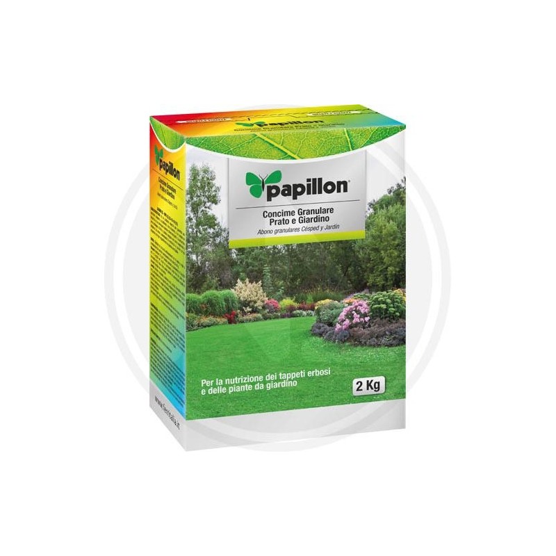 GRANULAR FERTILIZER FOR LAWN AND GARDEN PAPILLON