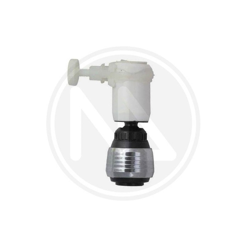 ROMPIGETTO PER RUBINETTO CON MORSETTO E SNODO CROMATO BIANCO MAURER ROMPIGETTO PER RUBINETTO CON MORSETTO E SNODO CROMATO BIANCO MAURER