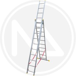 SCALA TRASFORMABILE TRIPLA ALLUMINIO MAURER