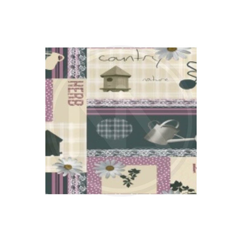 TOVAGLIATO PVC "COUNTRY VIOLA" MAURER