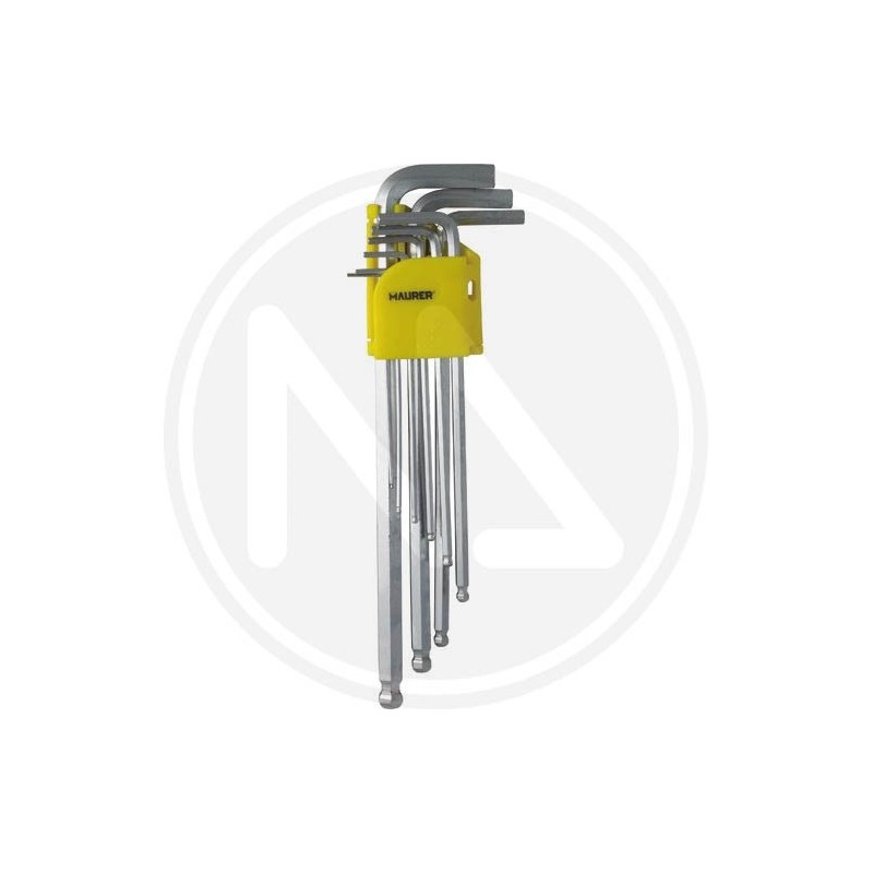 hexagonal long keys 9 pieces set maurer