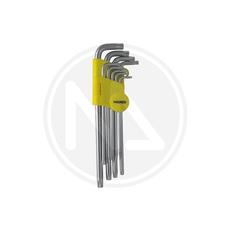 CHIAVI maschio TORX lunghe IN SERIE 9 pz. maurer