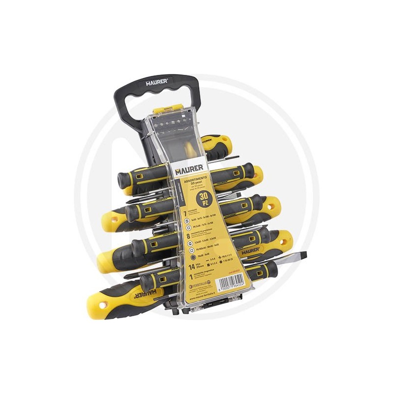 CACCIAVITI E BITS IN SERIE 30 pz. MAURER CACCIAVITI E BITS IN SERIE 30 pz. MAURER